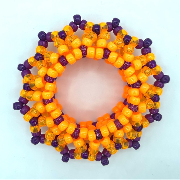 ❌SOLD❌ 🧡💜 “Spyro” Kandi Cuff - Picture 2 of 6